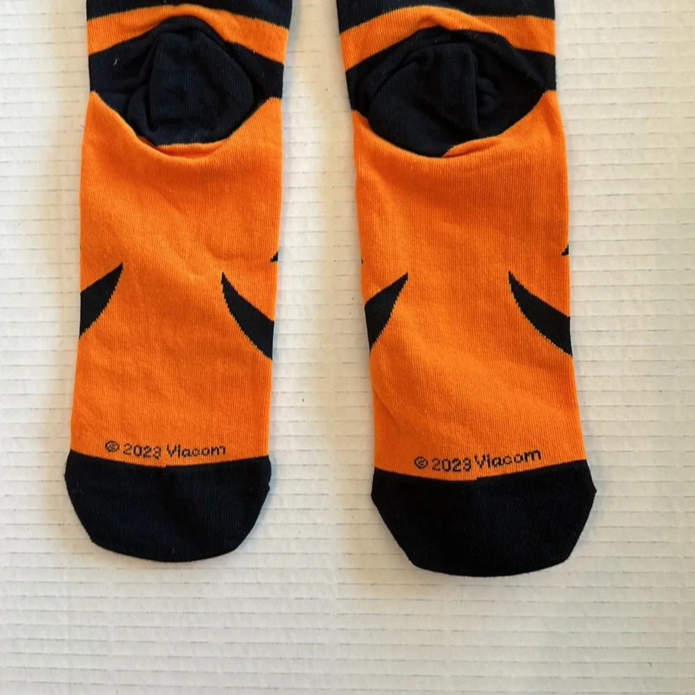 ODD SOX Pumpkin Sponge Bob Square Pants socks